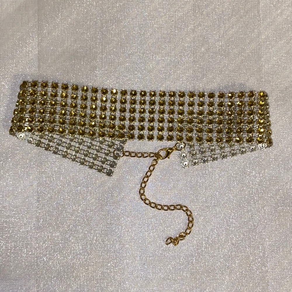 Gold Crystal Choker
